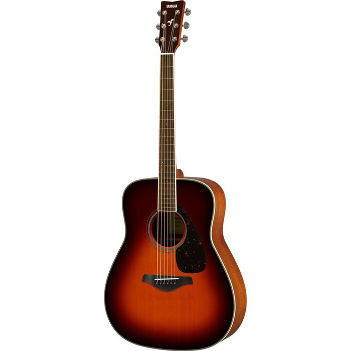 Yamaha FG820 Dreadnought Acoustic Guitar, Solid Spruce Top And Mahogany Back And Sides