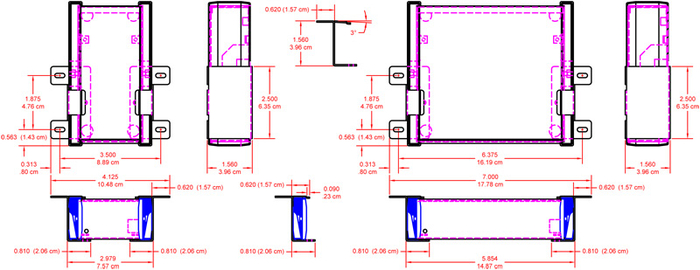 RDL EZ-UCB2 Under Counter Bracket Pair For All EZ Product Widths