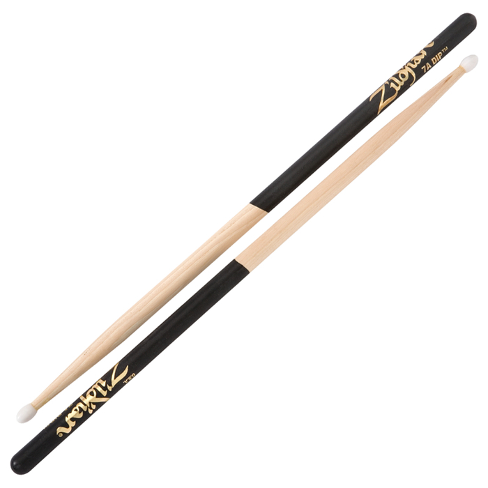 Zildjian Z7AND 7A Nylon Black Dip Drum Sticks