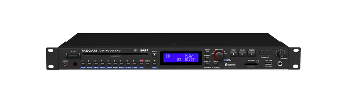 Tascam CD-400U Rack-mount CD / Media Player With Bluetooth Receiver And AM/FM Tuner