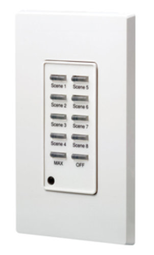 Leviton D42P8-00W 10 Button D4200 Remote Control Station In White