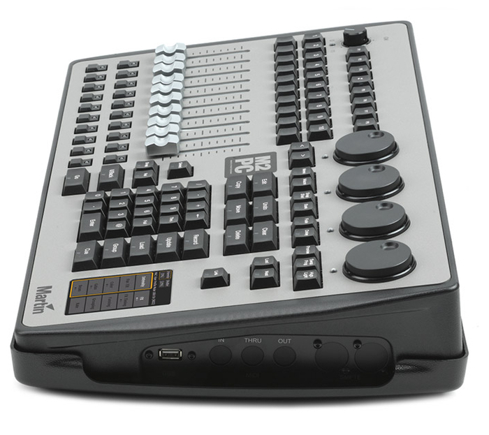 Elation M2PC Lighting Control Surface With 4 DMX Outs, 10 Faders And 8 Multi-Function Buttons