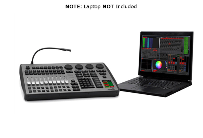 Elation M2PC Lighting Control Surface With 4 DMX Outs, 10 Faders And 8 Multi-Function Buttons