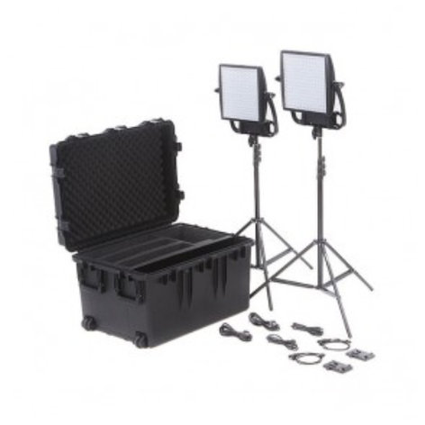 Litepanels Astra 6x Traveler 2x 1x1 Bi-Color LED Panel Kit