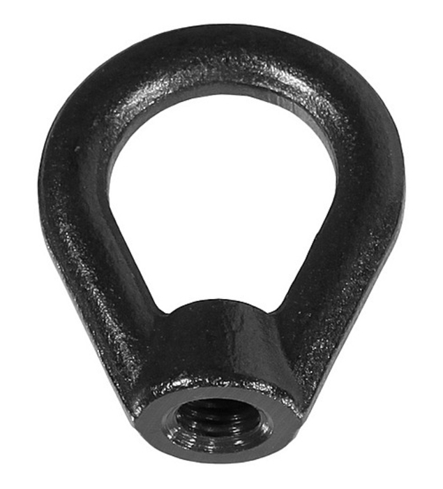 The Light Source NE.5-13X-ABZ 1/2-13 Steel Eye Nut, Black