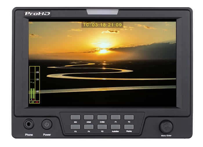 JVC DT-X71HP ProHD 7" HD / C2K Portable Camera-Top LCD Monitor