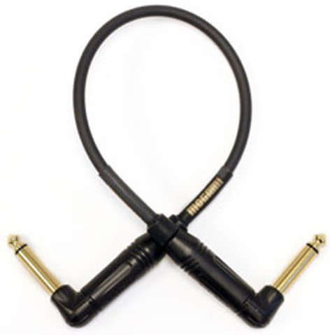 Mogami GOLD-INSTRUMENT1.5RR 1.5 Ft. Right Angle TS To Right Angle TS Pedal/Accessory Patch Cable