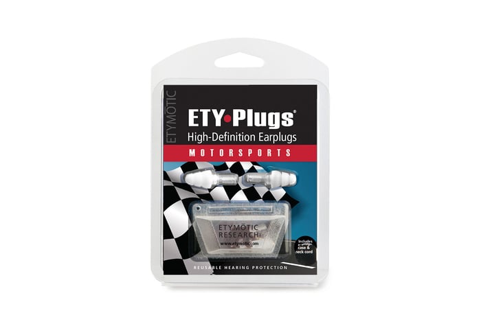 Etymotic Research ER20-CCC-MS-C ETY•Plugs® Large Clear Stem High Fidelity Earplugs For Motorsports Spectators
