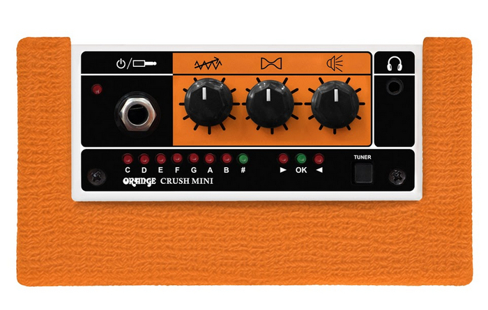 Orange CRUSH-MINI Crush Mini 3 Watt Battery Amp With Tuner, Volume, Shape, Gain Control