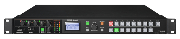 Roland Professional A/V XS-62S 6-Channel HD Video Switcher With Audio Mixer And PTZ Camera Control