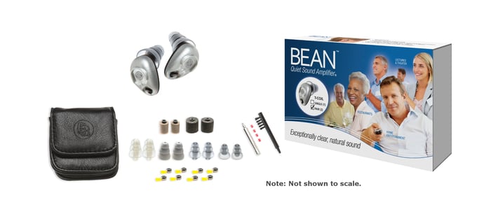 Etymotic Research ER135-QSA-PT2-T The Bean® T-Coil Platinum Quiet Sound Amplifier® (QSA) Pair With Starter Kit