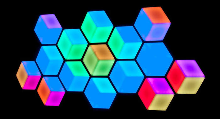 ADJ 3D Vision Plus Hexagonal RGB LED 3D Effect Panel With Onboard Display