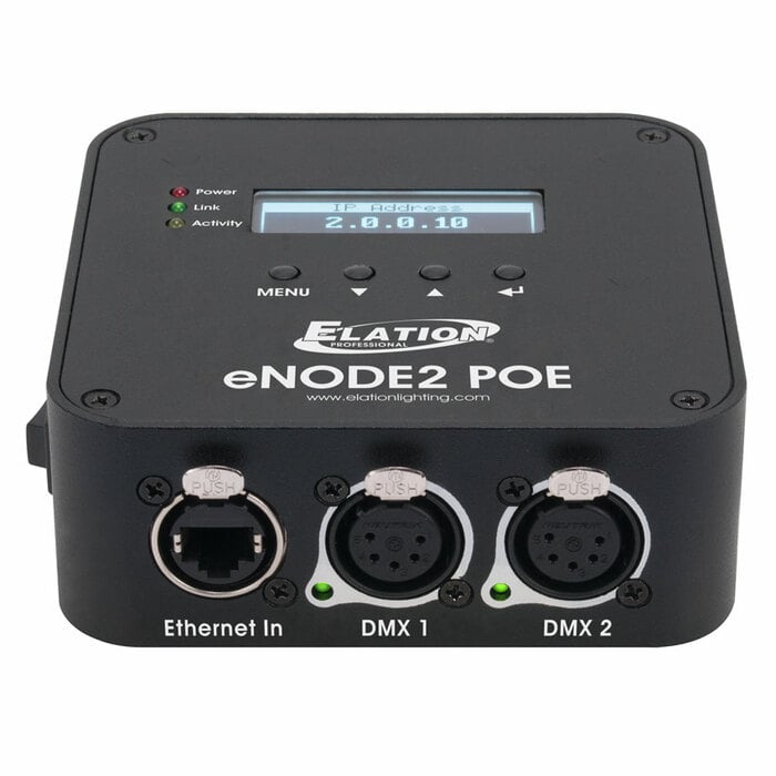Elation eNode2 POE 2-Universe Ethernet-DMX Node
