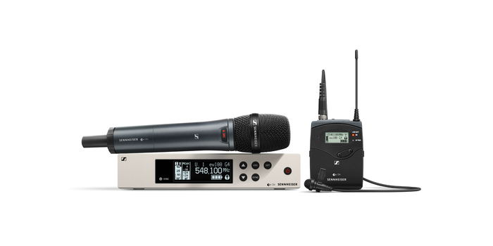 Sennheiser ew 100 G4-ME2/835-S Wireless Combo System With E835 Handheld And ME2 Lavalier