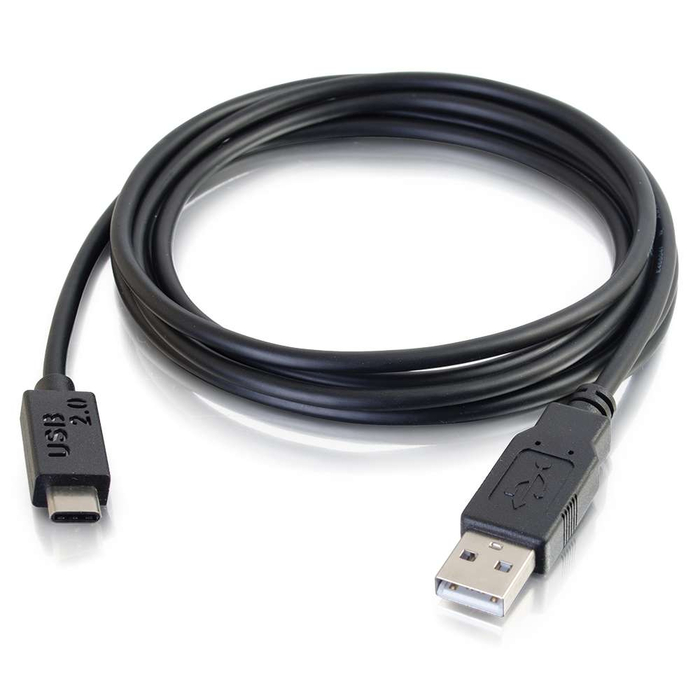 Cables To Go 28871 USB 2.0 USB-C To USB-A Cable 6 Ft USB-C Male To USB-A Male Cable