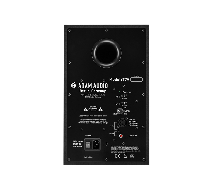 ADAM Audio T7V 7" Active Nearfield Studio Monitor, Single Unit