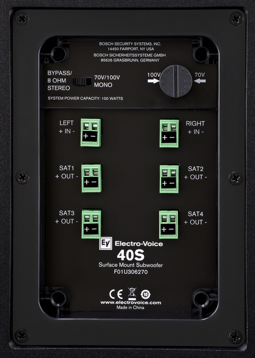 Electro-Voice EVID-40S Compact, Surface-Mount Subwoofer