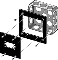 Middle Atlantic UCP-ADP UCP Module Adapter For 1900 Boxes