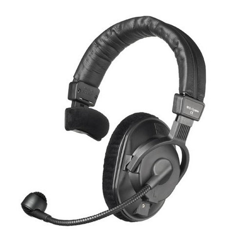 single ear microphone headset