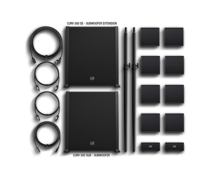 LD Systems CURV 500 PS Portable Array System Power Set With Distance Bars & Cables