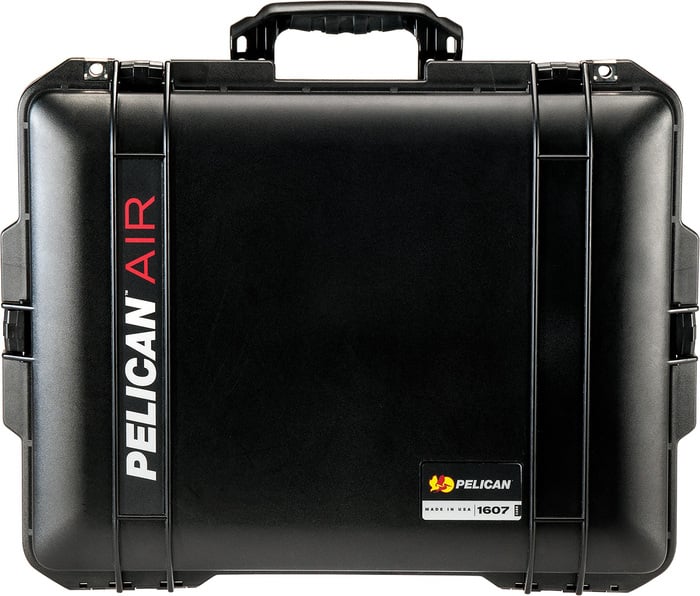 Pelican Cases 1607 Air Case 21.1"x15.8"x11.6" Air Case With Foam Interior, Black