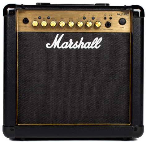 Marshall M-MG15GR-U Guitar Amp, 15W 1x8" Combo Amplifer