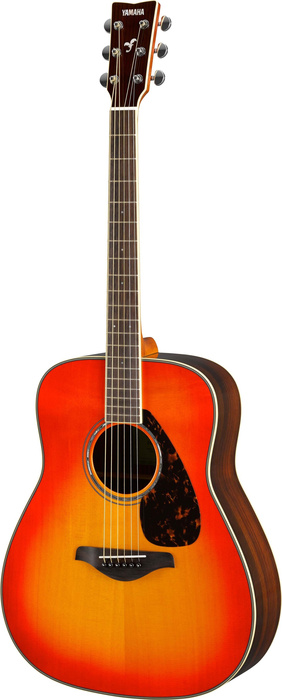 Yamaha FG830 Dreadnought Acoustic Guitar, Sitka Spruce Top And Rosewood Back And Sides