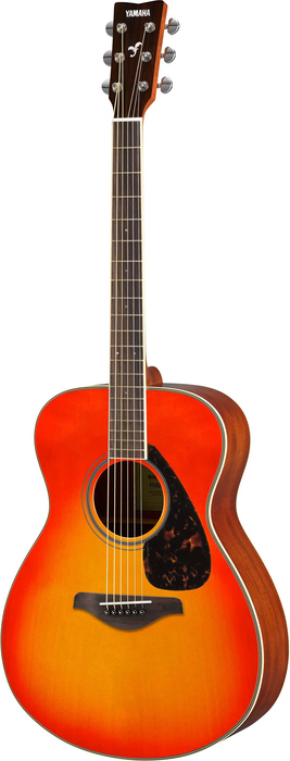 Yamaha FS820 Concert Acoustic Guitar, Solid Spruce Top And Laminate Mahogany Back And Sides