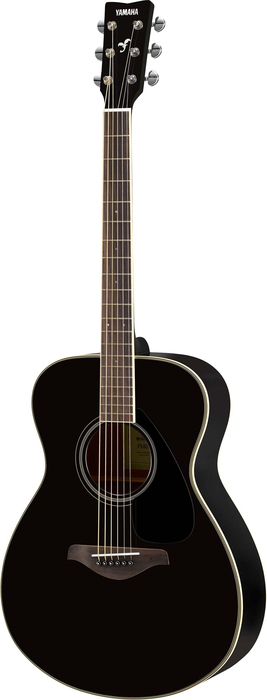 Yamaha FS820 Concert Acoustic Guitar, Solid Spruce Top And Laminate Mahogany Back And Sides