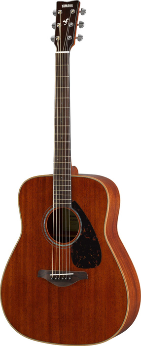 Yamaha FG850 Dreadnought Acoustic Guitar, Solid Mahogany Top, Back And Sides