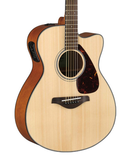 Yamaha FSX800C Concert Cutaway Acoustic-Electric Guitar, Sitka Spruce Top