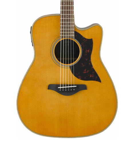 Yamaha A1R Dreadnought Cutaway - Natural Acoustic-Electric Guitar, Sitka Spruce Top, Rosewood Back And Sides