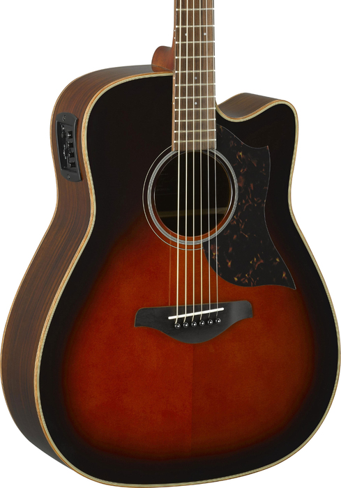 Yamaha A1R Dreadnought Cutaway - Sunburst Acoustic-Electric Guitar, Sitka Spruce Top, Rosewood Back And Sides