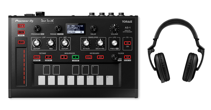 Pioneer DJ AS-1-PK1-K AS-1 Synthesizer Bundle With HDJ-2000MK2 Headphones