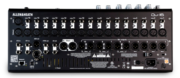 Allen & Heath Qu-16C Starter Pack 16-Channel Digital Mixer And Stagebox Bundle