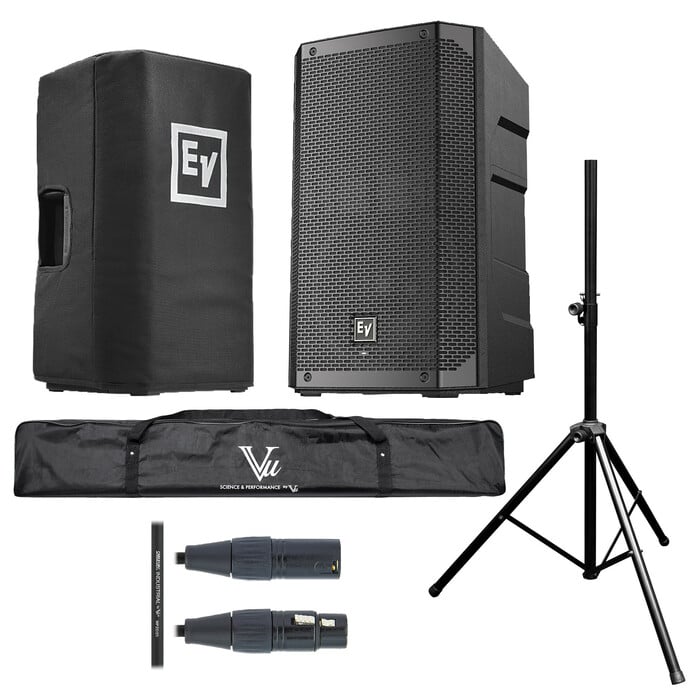 Electro-Voice ELX200-15P Bundle Bundle With ELX200-15P Loudspeaker, Speaker Cover, Speaker Stand, Stand Bag And Cable