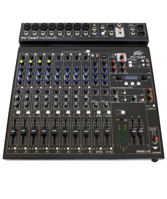 Peavey PV 14BT 18-Input Stereo Mixer With Bluetooth