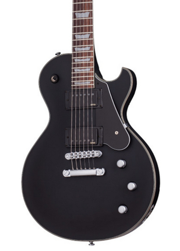 Schecter SOLO-II-PLATINUM-SBK Solo-II Platinum Satin Black String-Thru Electric Guitar