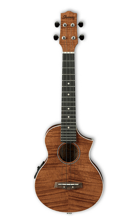Ibanez UEW15E Open Pore Natural UEW Series Acoustic/Electric Cutaway Concert Ukulele With UK-300T Preamp