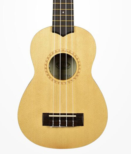 Kala KA-15S-S Soprano Ukulele With Spruce Top And Mahogany Back, Satin Finish