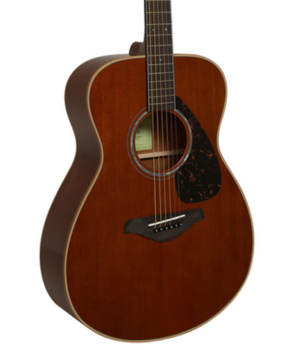 Yamaha FS850 Concert Acoustic Guitar, Solid Mahogany Top, Back And Sides