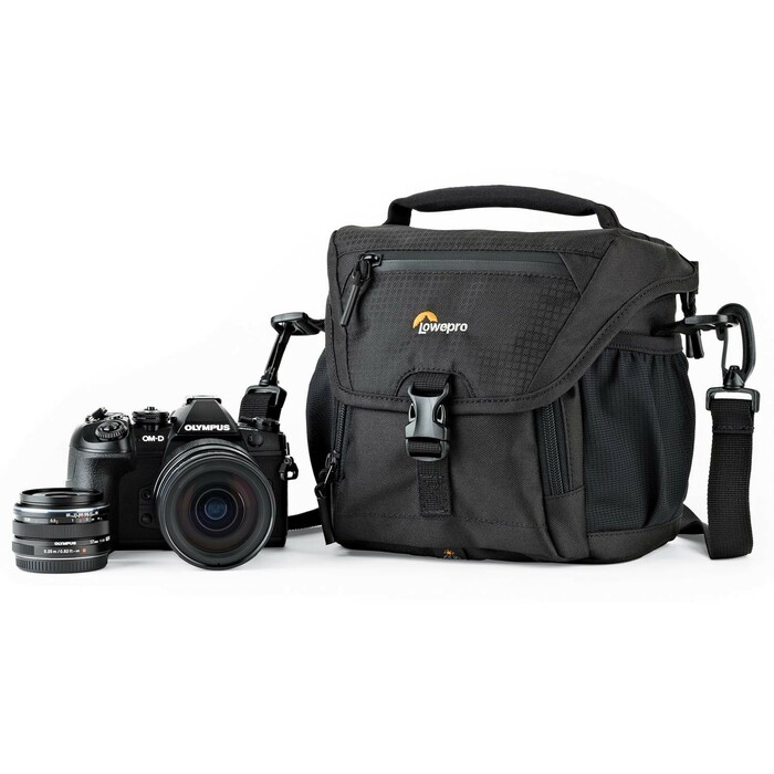 LowePro LP37117 Nova 140 AW II Small Camera Shoulder Bag For Compact DSLR In Black