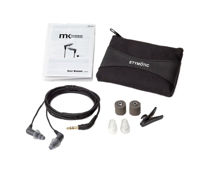 Etymotic Research ERMK-5 Mk5 Isolator Earphones With 6mm Coil Driver