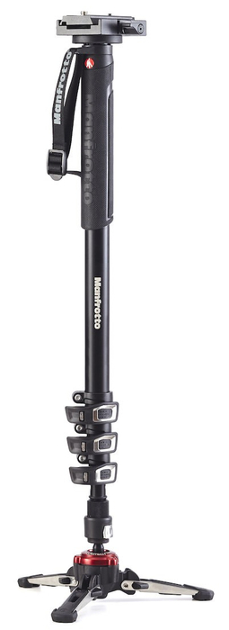 Manfrotto MVMXPROA4577US XPRO 4-Section Video Monopod With Fluid Video Head And 577 Video Adapter
