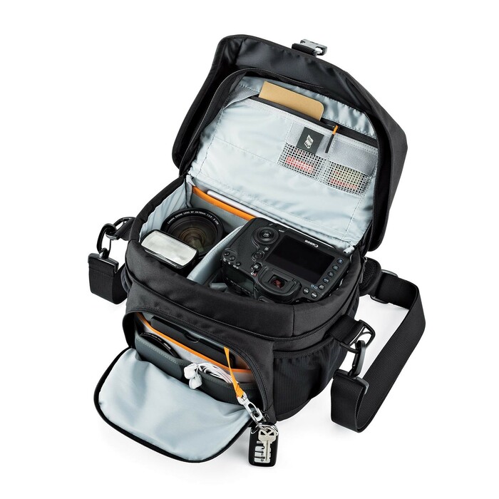LowePro LP37123 Nova 180 AW II Camera Shoulder Bag For Pro DSLR Cameras & Accessories In Black