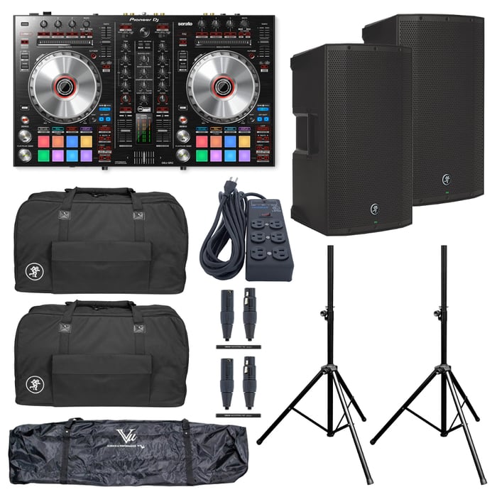 Pioneer DDJ-SR2-PK1-K DDJ-SR2 DJ Bundle WithThump12, Stands, Bags, And Cables