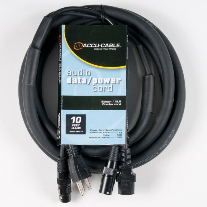 Accu-Cable SKAC10 10' XLR And AC Power Combo