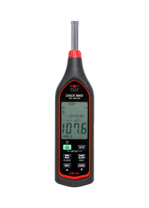 Galaxy Audio CM170 DB Meter, With Electronic Calibration, Data Logging, Mini-USB Interface