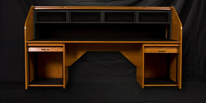 HSA RTQUAD-II Rolltop Custom Quad Desk