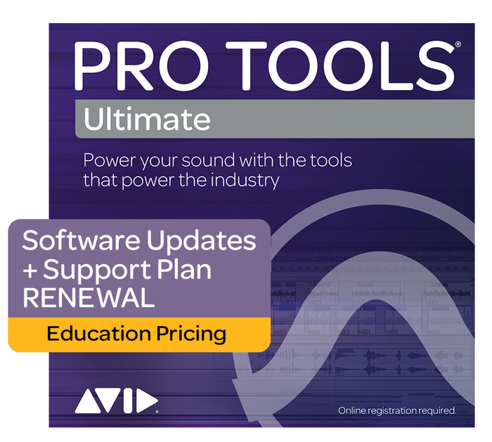 Avid Pro Tools Ultimate 1-Year Updates Plus Support Plan - EDU (Box) For Education / Academic Institutions, New